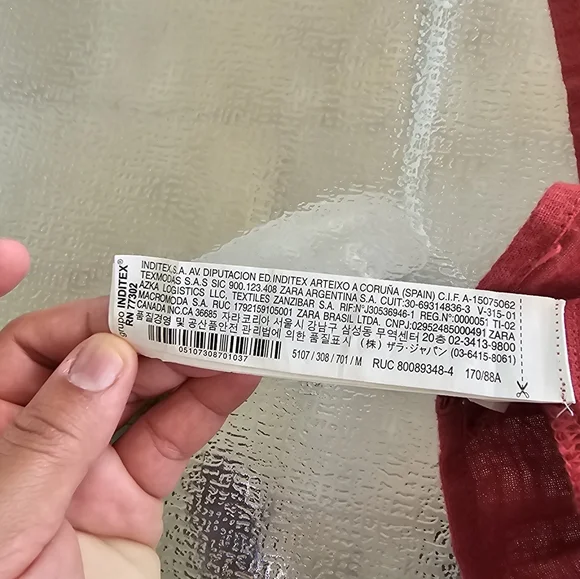 Zara TRF Boho Maxi Dress Red Embroidered Long Sleeve Peasant Ethnic Festival M - Picture 13 of 16